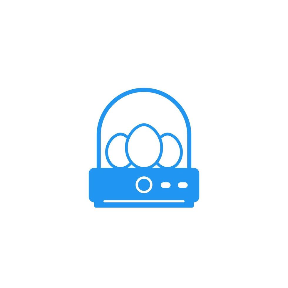 incubator with eggs vector icon.eps