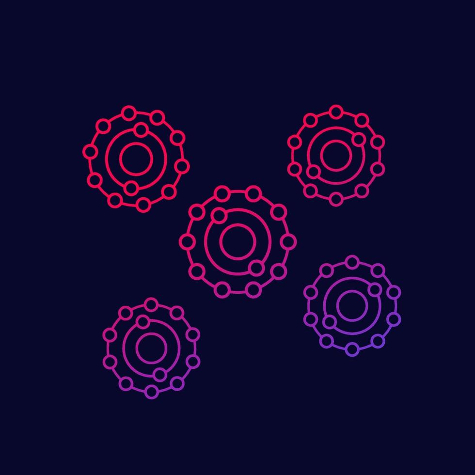 antioxidants vector icon with gradient.eps