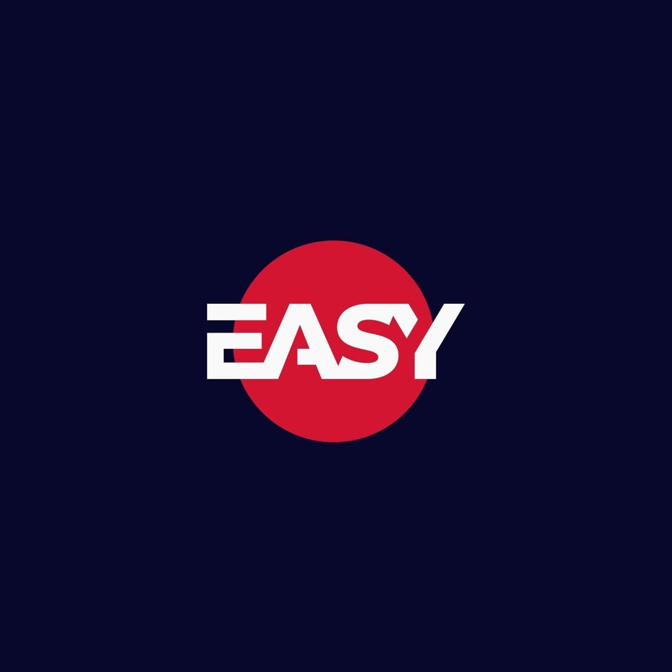 Easy vector logo, minimal design.eps