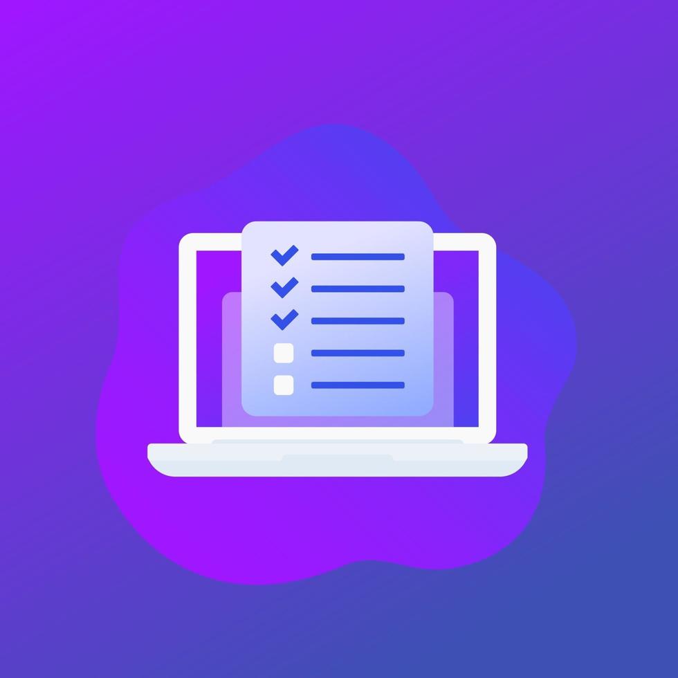 online survey icon, vector design.eps