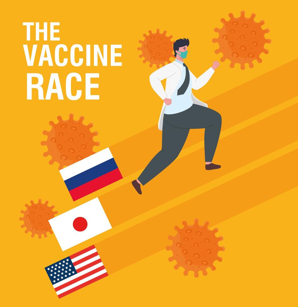 la carrera por la vacuna contra el coronavirus vector