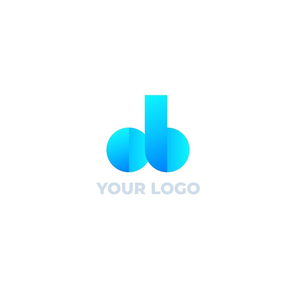 ob letters vector logo design.eps