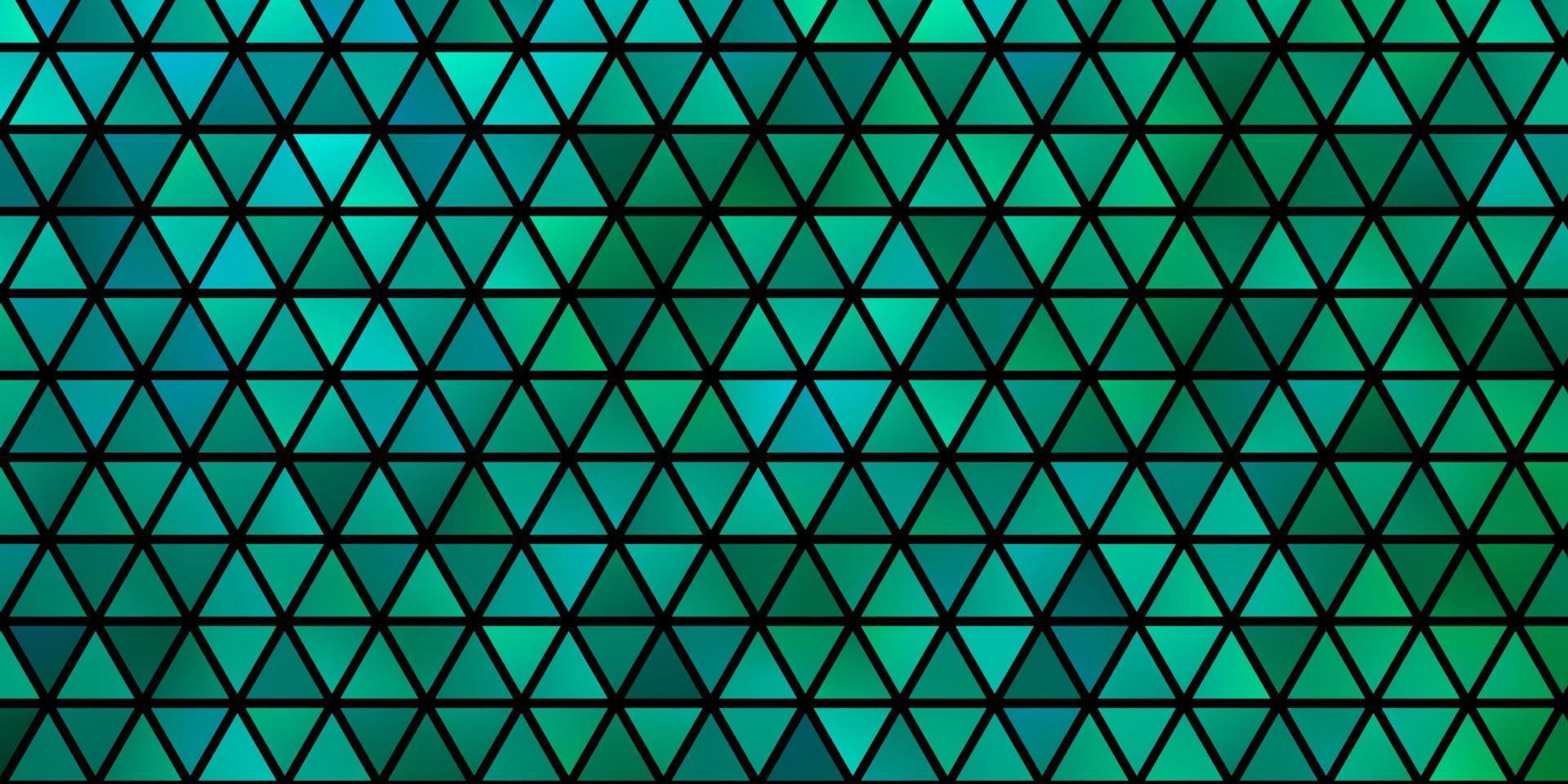 Light Green vector background with triangles.