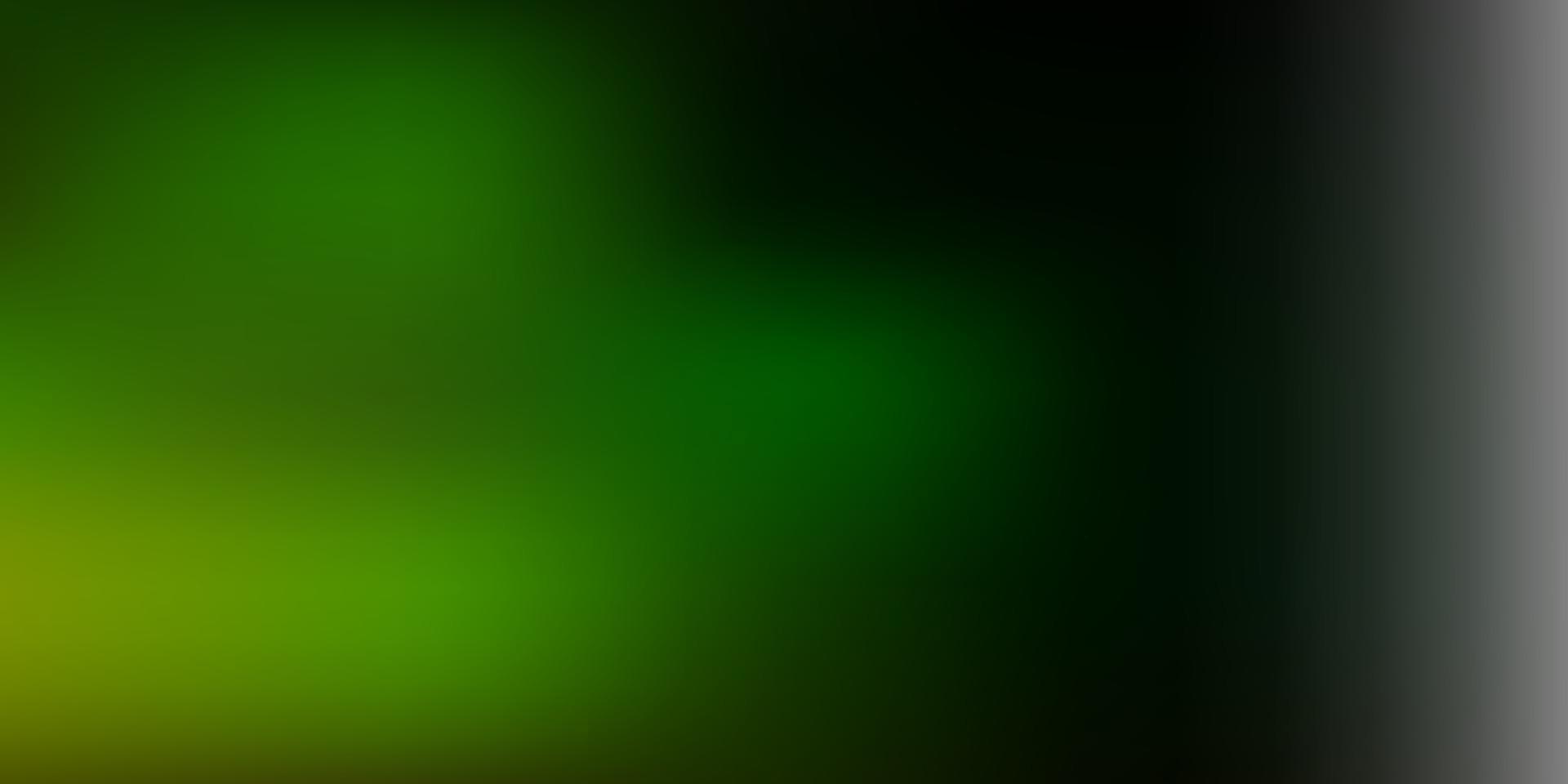 Dark green, yellow vector blur layout.