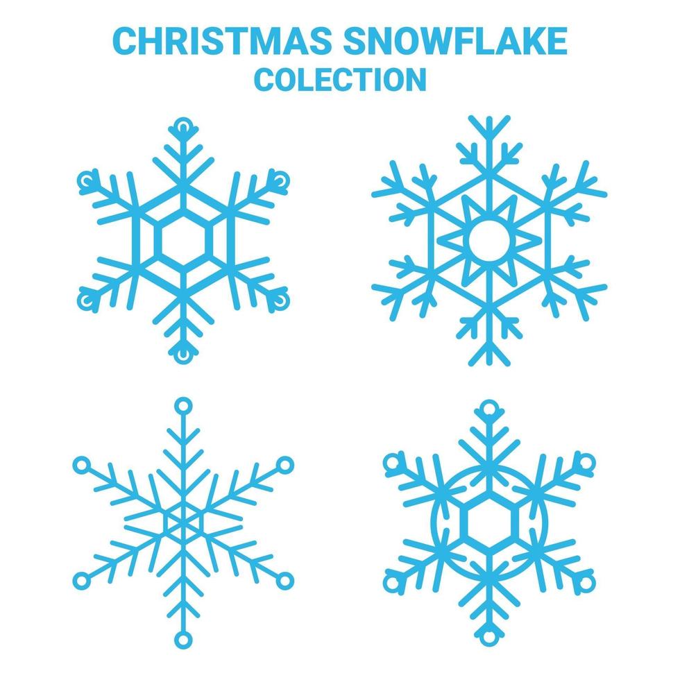 snow flake set vector, christmas snow. vector