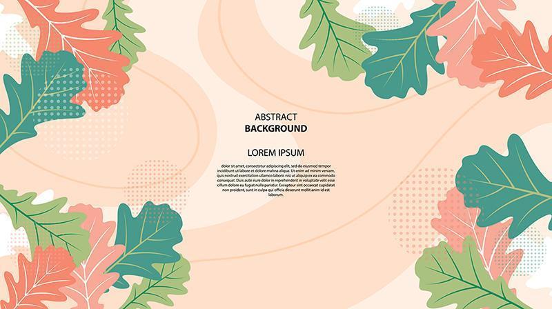 Fondo abstracto de formas florales planas vector