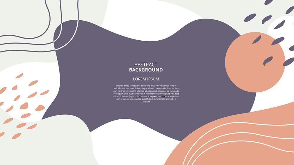 Abstract flat flow shapes background vector