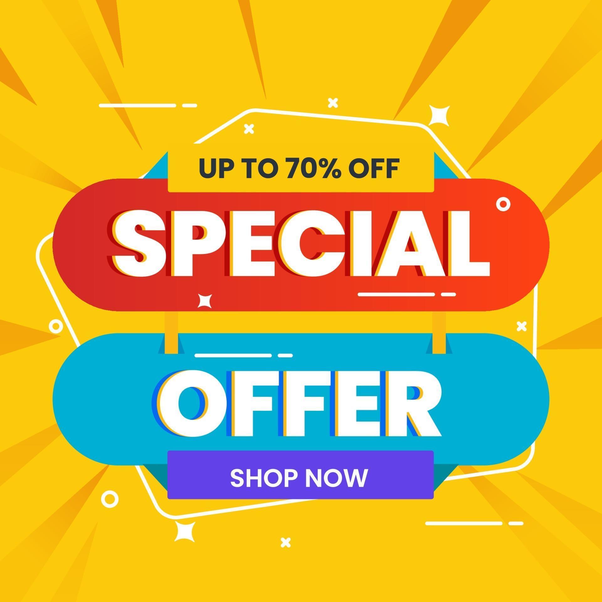  Special  sale banner template promotion 2041473 Vector Art 