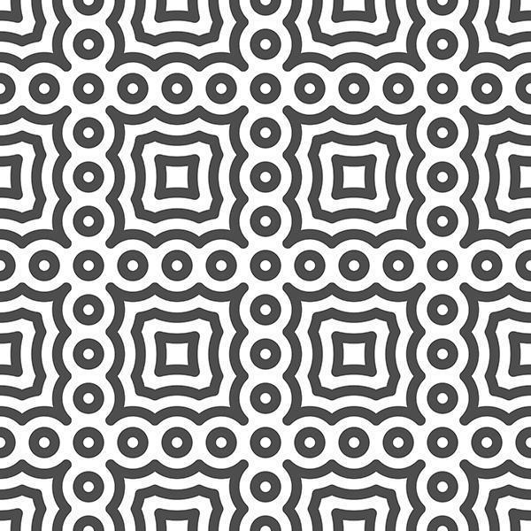 Abstract seamless curvy  circle shapes pattern. Abstract geometric pattern for various design purposes. vector
