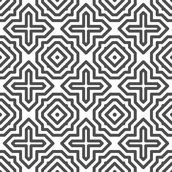 Patrón de formas cuadradas cruzadas hexagonales sin fisuras abstractas. patrón geométrico abstracto para diversos fines de diseño. vector