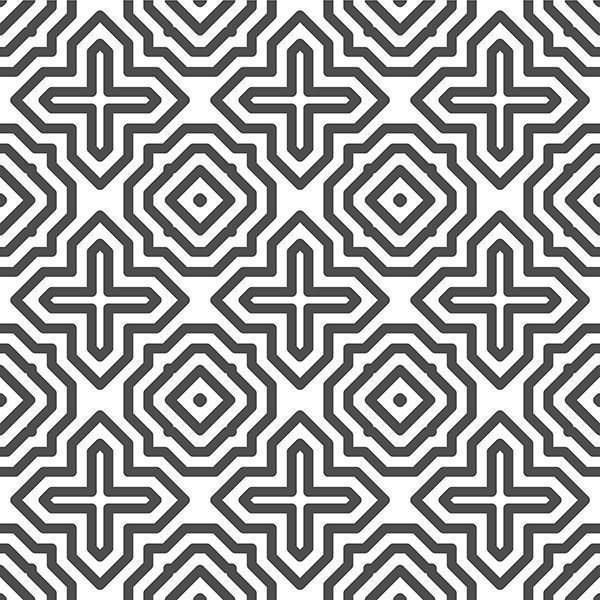 Abstract seamless hexagonal cross square shapes pattern. Abstract geometric pattern for various design purposes. vector