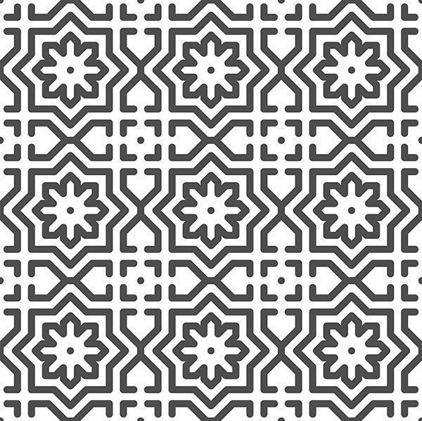 Abstract seamless arabic flower star shapes pattern. Abstract geometric pattern for various design purposes. vector