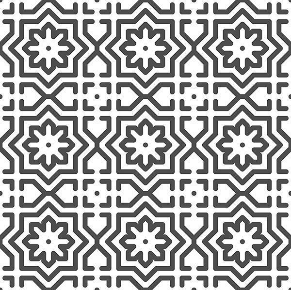 Abstract seamless arabic flower star shapes pattern. Abstract geometric pattern for various design purposes. vector