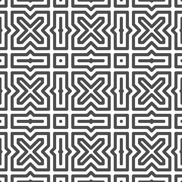 Abstract seamless hexagonal cross star shapes pattern. Abstract geometric pattern for various design purposes. vector