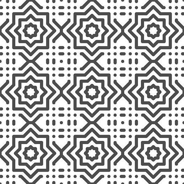 Abstract seamless dot arabic star shapes pattern. Abstract geometric pattern for various design purposes. vector