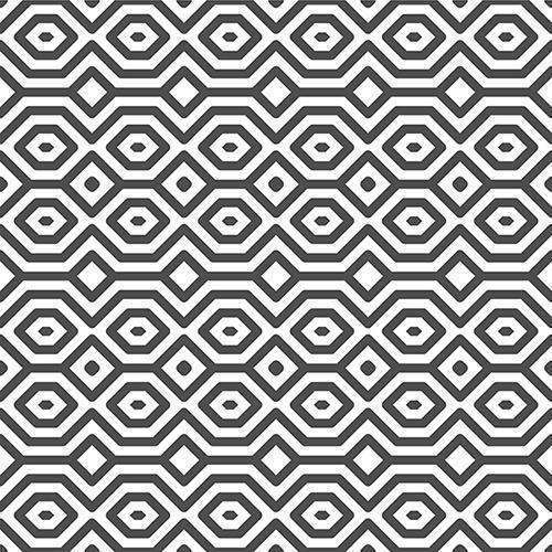 Patrón de formas cuadradas hexagonales horizontales sin fisuras abstractas. patrón geométrico abstracto para diversos fines de diseño. vector