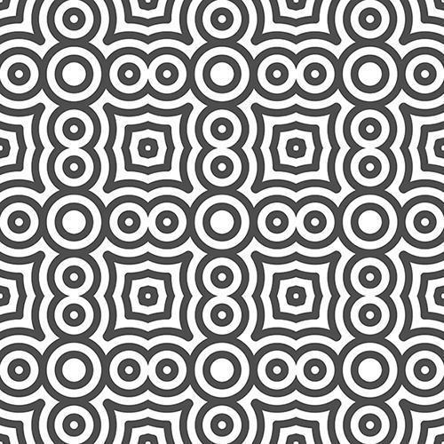 Abstract seamless curvy circle shapes pattern. Abstract geometric pattern for various design purposes. vector