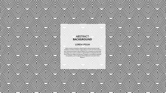 Abstract seamless curvy shape lines pattern vector