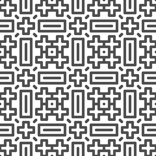 Abstract seamless cross square shapes pattern. Abstract geometric pattern for various design purposes. vector