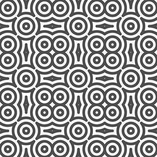 Abstract seamless curvy circular shapes pattern. Abstract geometric pattern for various design purposes. vector