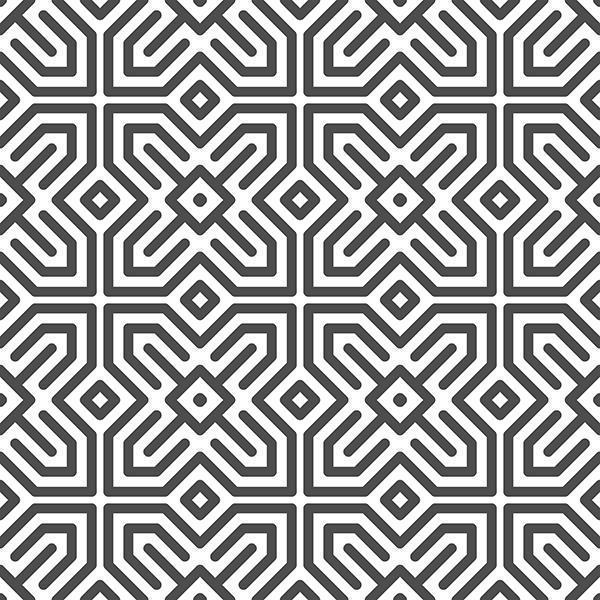 Abstract seamless hexagonal arabic star square shapes pattern. Abstract geometric pattern for various design purposes. vector