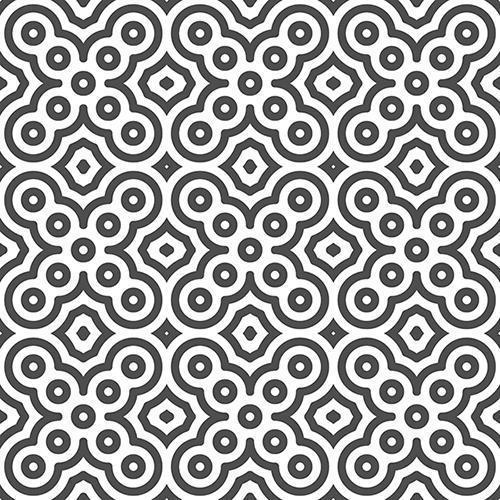 Abstract seamless diagonal curvy circular shapes pattern. Abstract geometric pattern for various design purposes. vector