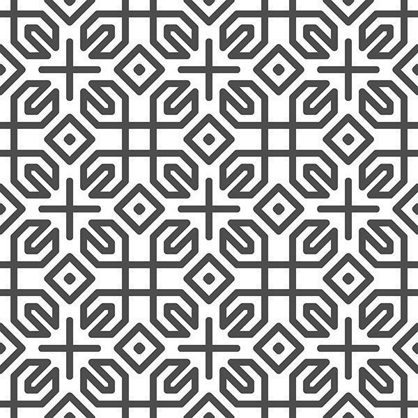 Abstract seamless hexagonal cross square shapes pattern. Abstract geometric pattern for various design purposes. vector