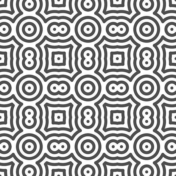 Abstract seamless curvy circle dot shapes pattern. Abstract geometric pattern for various design purposes. vector