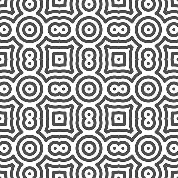 Abstract seamless curvy circle dot shapes pattern. Abstract geometric pattern for various design purposes. vector