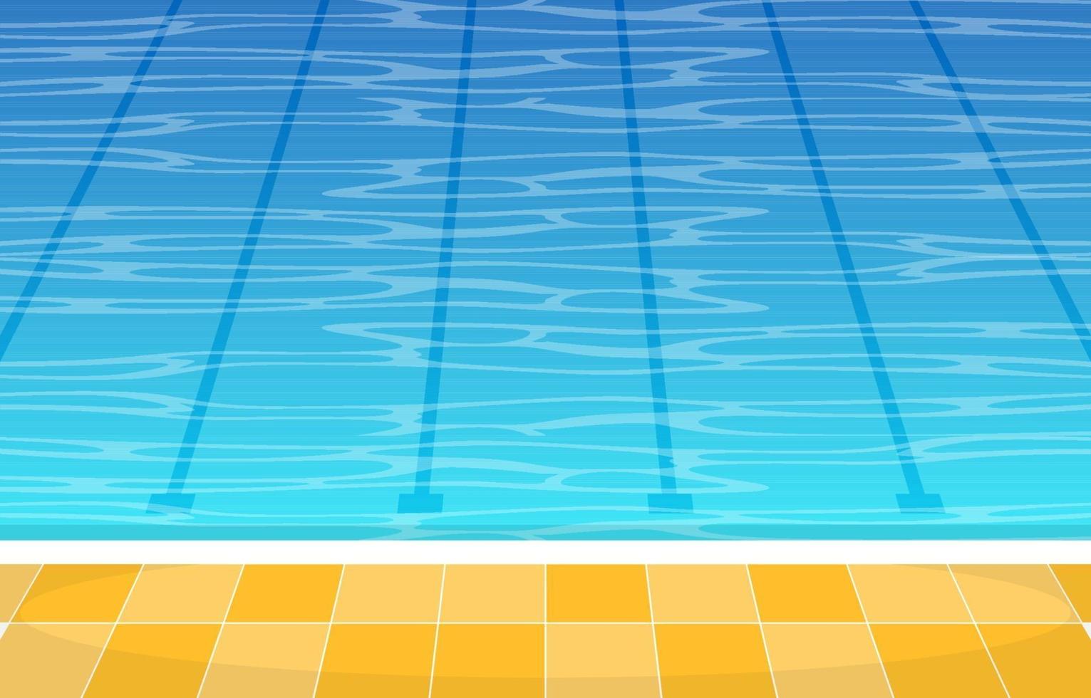 piscina con carriles vector