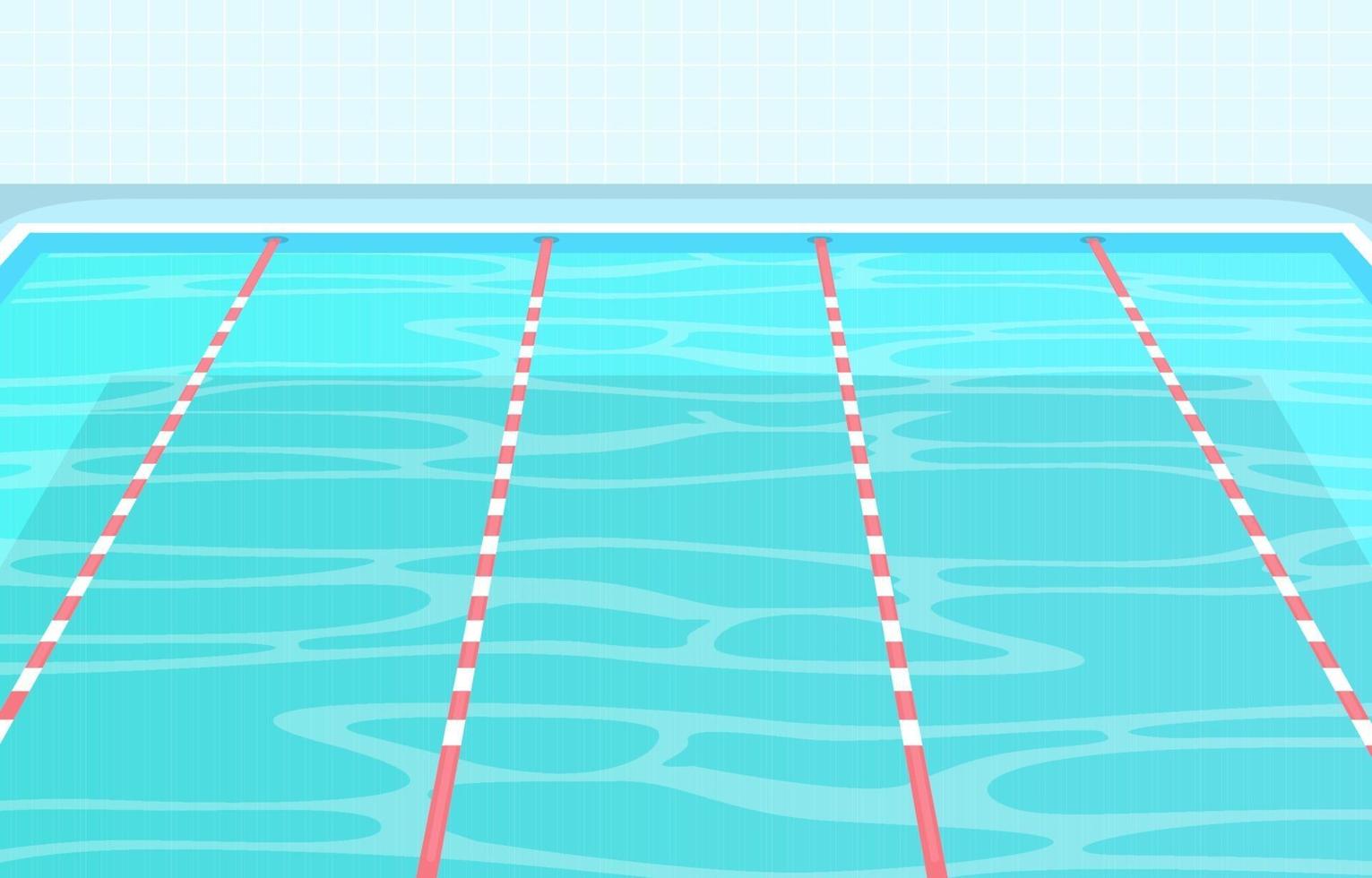 Swimming Pool With Lanes And Ropes 2041989 Vector Art At Vecteezy