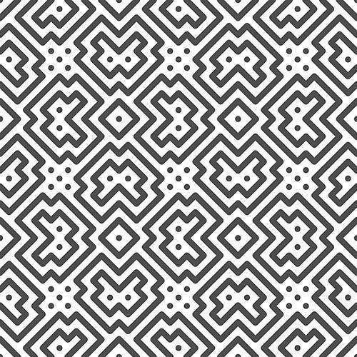 Abstract seamless rotated symmetrical square shapes pattern. Abstract geometric pattern for various design purposes. vector