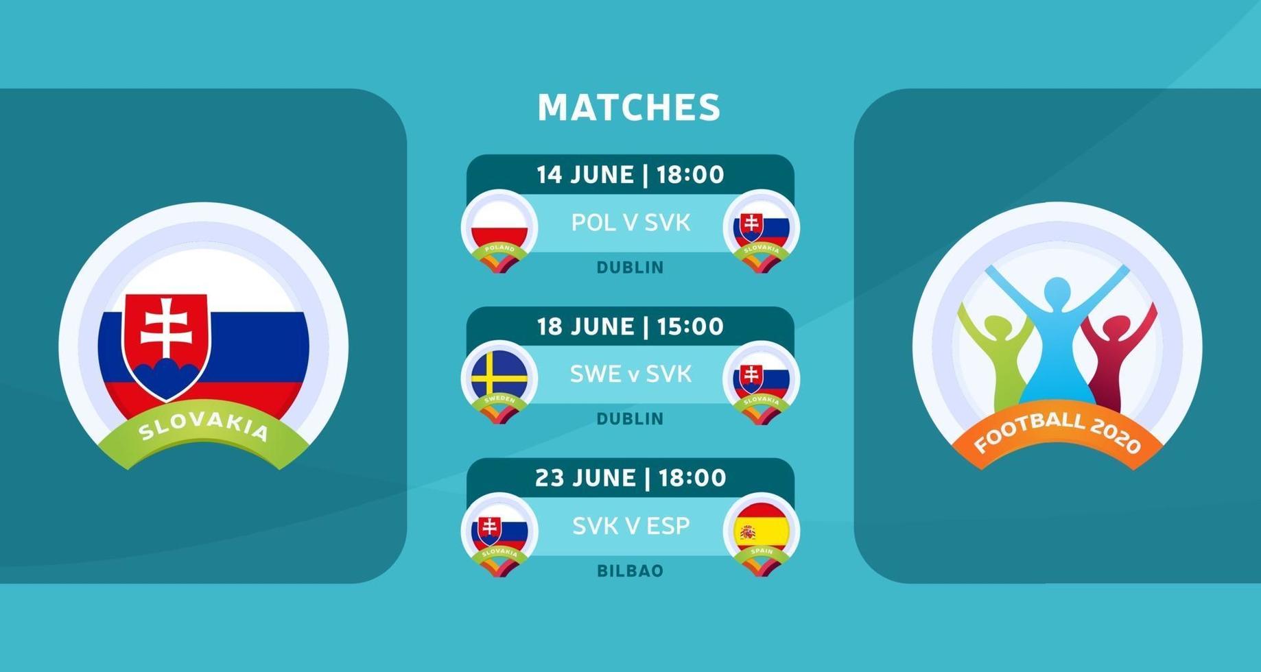 Slovakia team matches vector