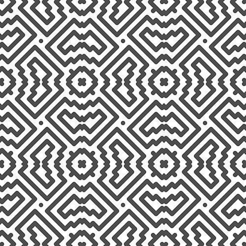 Abstract seamless symmetrical square and zigzag shapes pattern. Abstract geometric pattern for various design purposes. vector