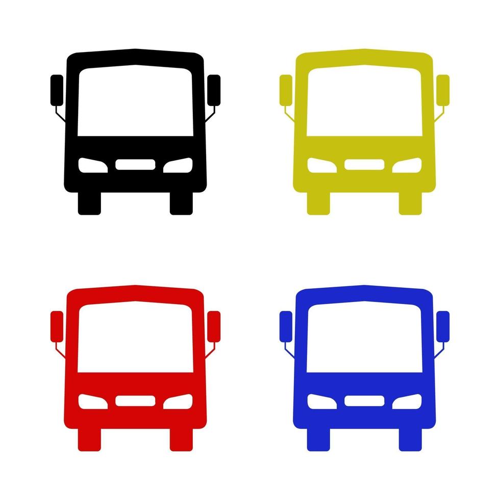 Bus On White Background vector