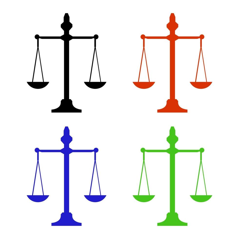 scales on white background vector