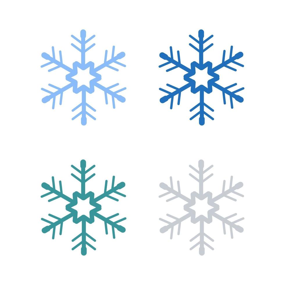 copo de nieve sobre fondo blanco vector