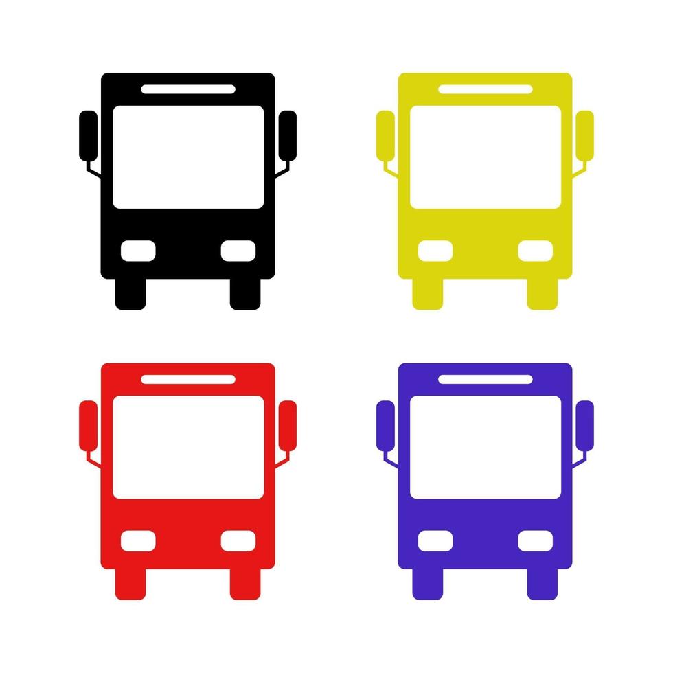 Bus On White Background vector