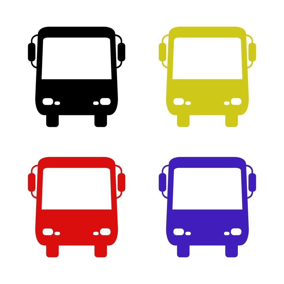 Bus On White Background vector