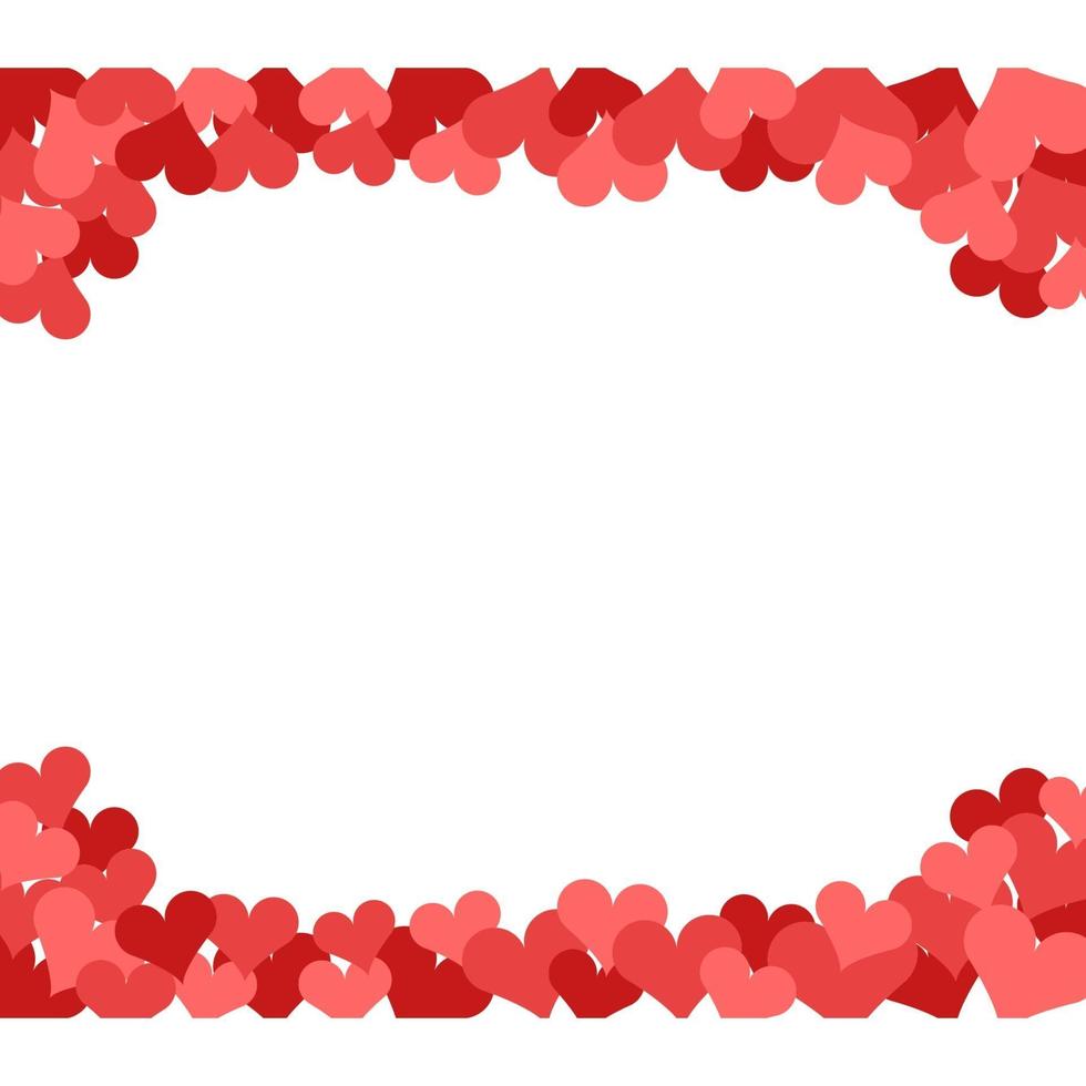 Hearts On White Background vector