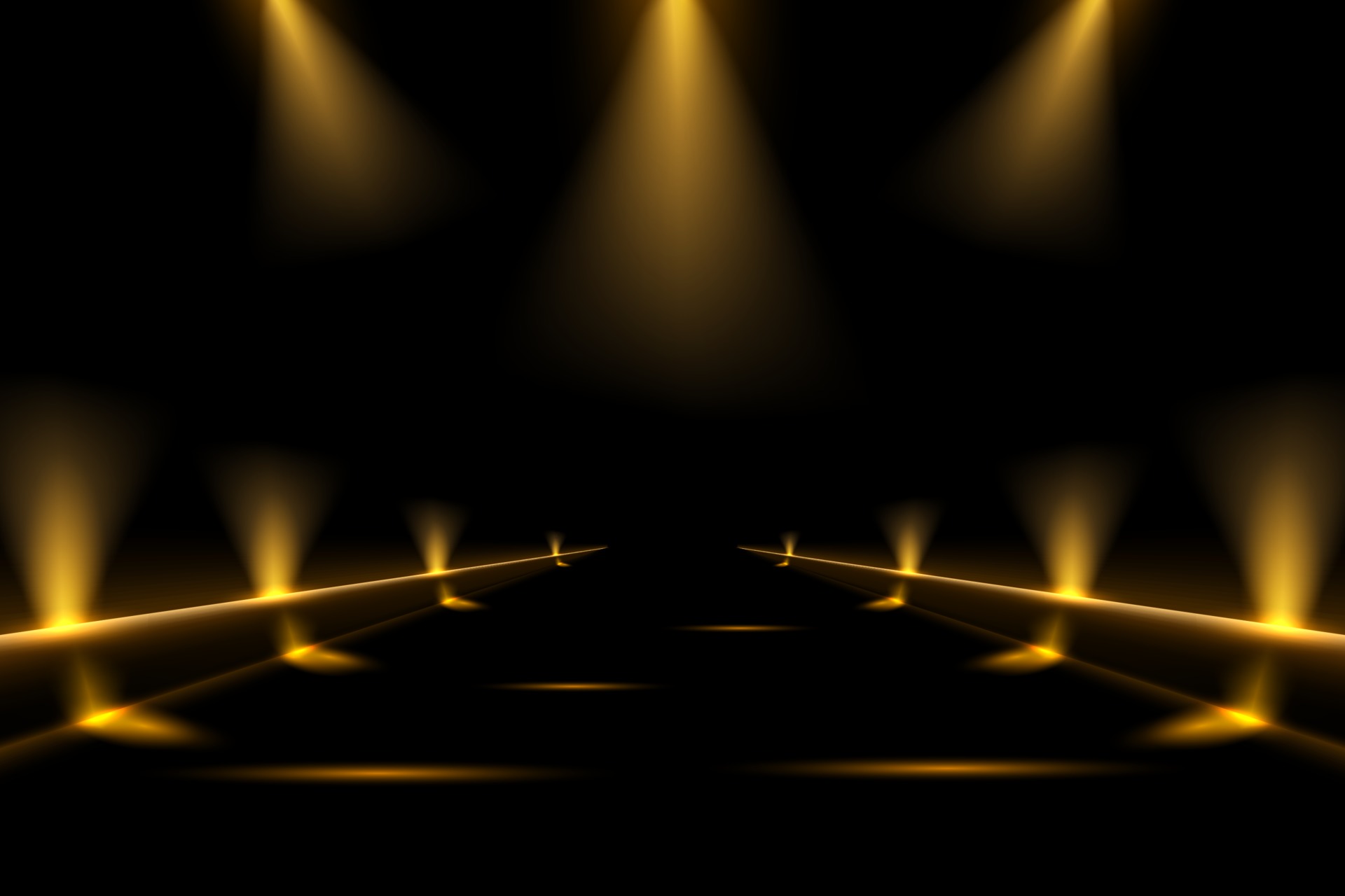 Luxurious black background with a combination of gold shining in a 3D style. Graphic design