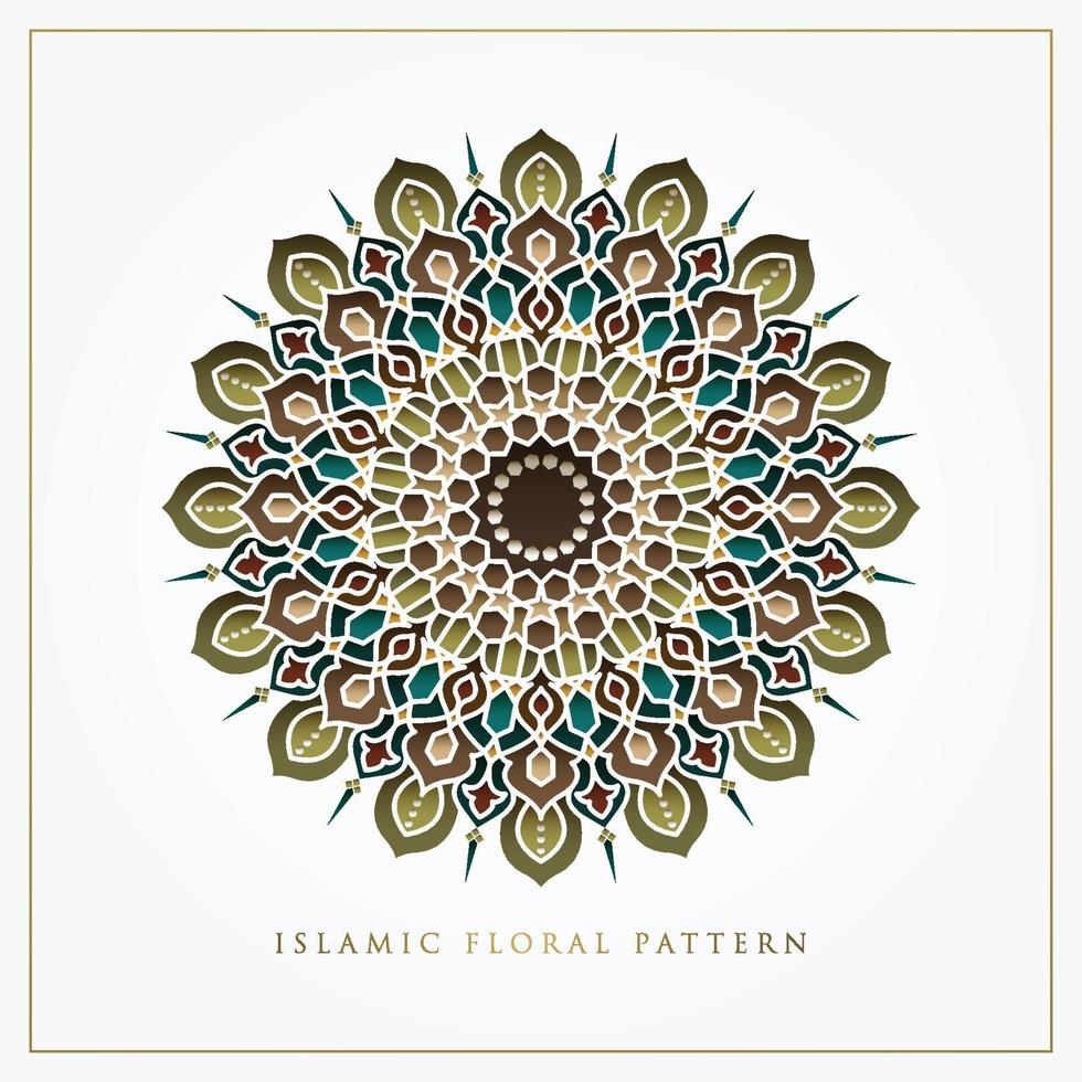 Islamic Floral Pattern vector design for background, greeting card