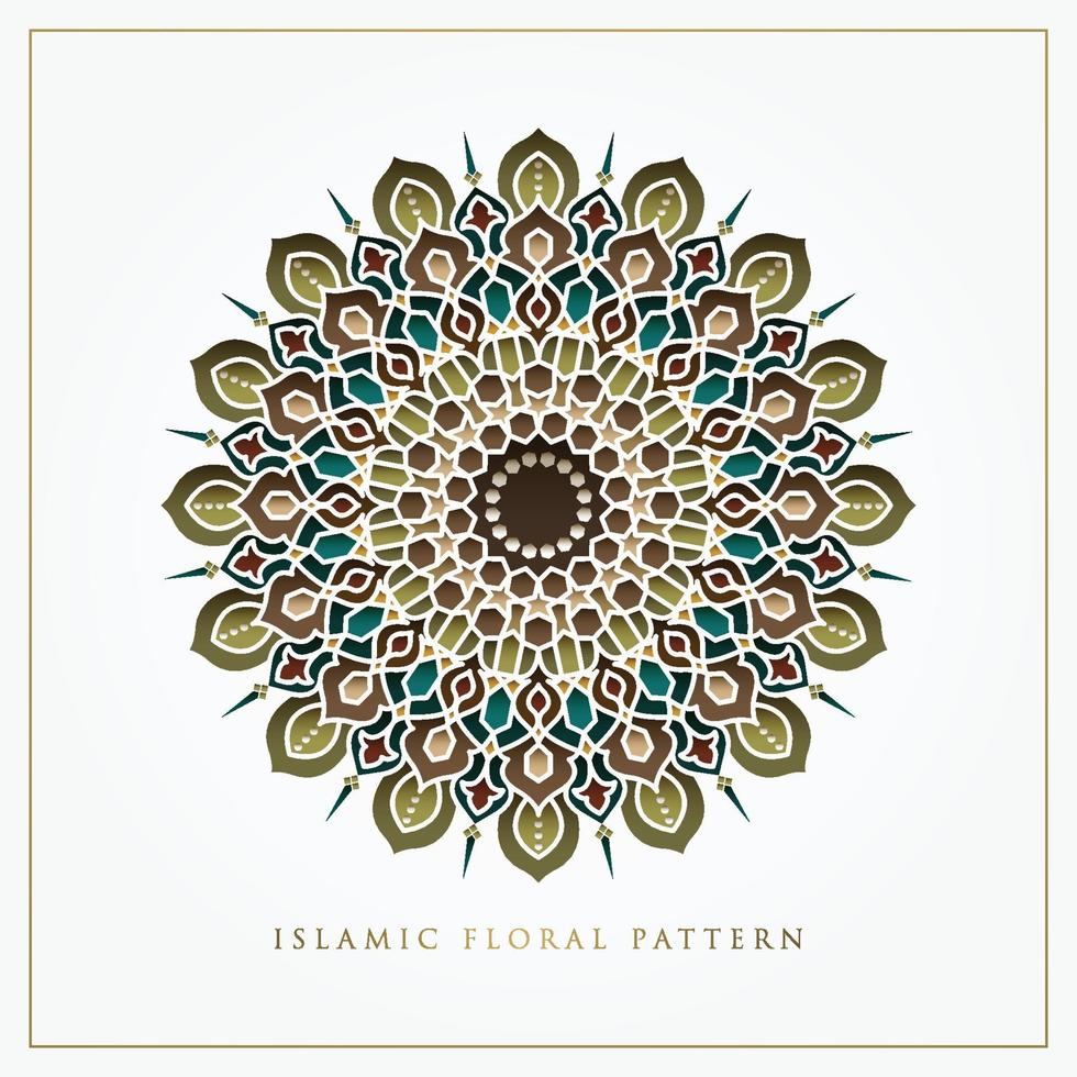 Islamic Floral Pattern vector design for background, greeting card