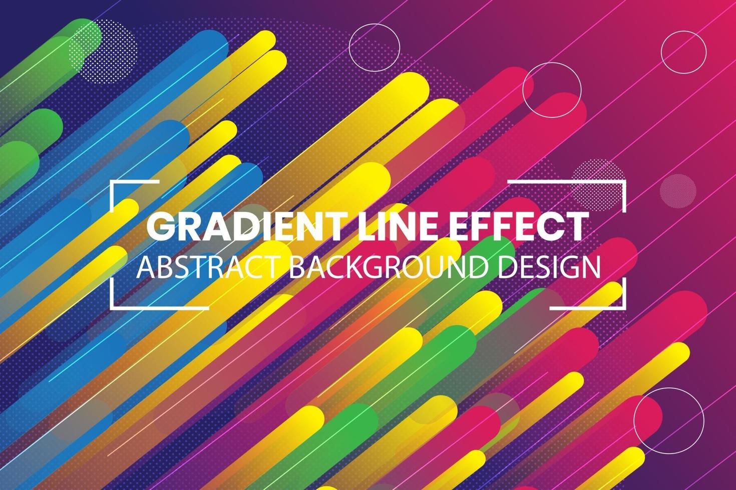 Gradient shapes. line effect abstract background design. vector