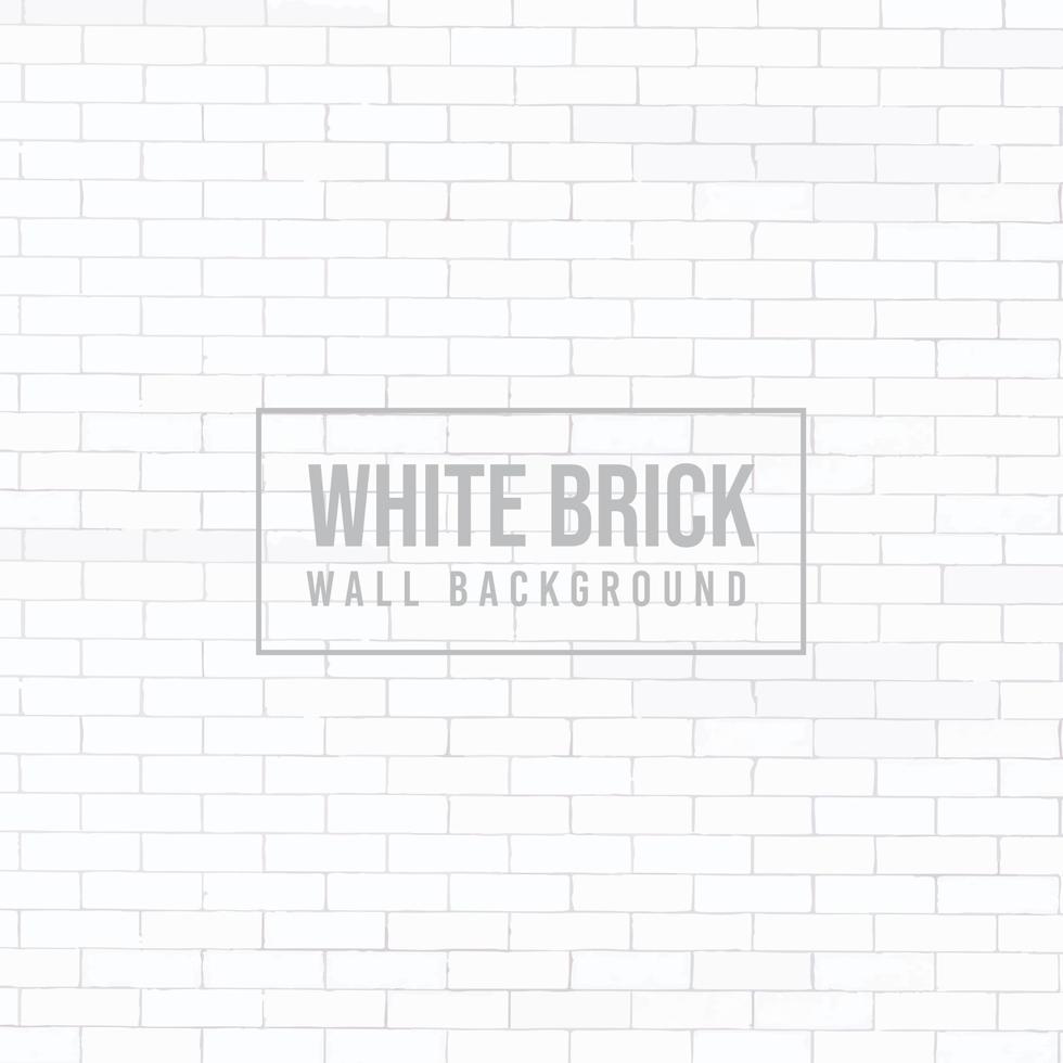 Isolated background white brick wall vector