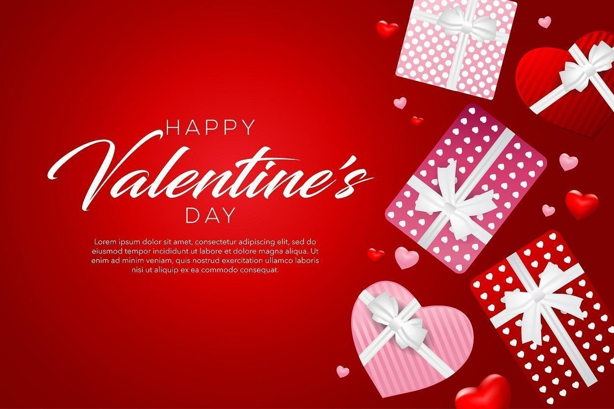 happy valentine's day background design vector