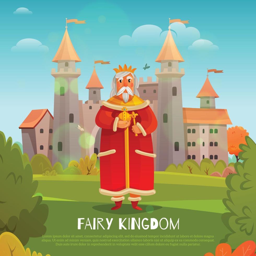 kingdom illustration flat vector