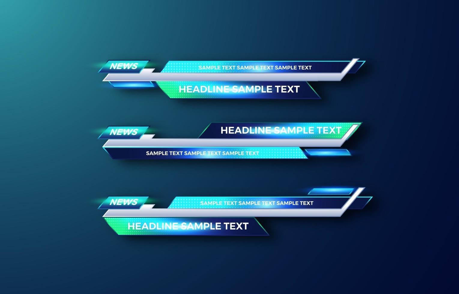 futuristic design vector interface Lower third banner Bars. Streaming Video. Breaking, Sport News.