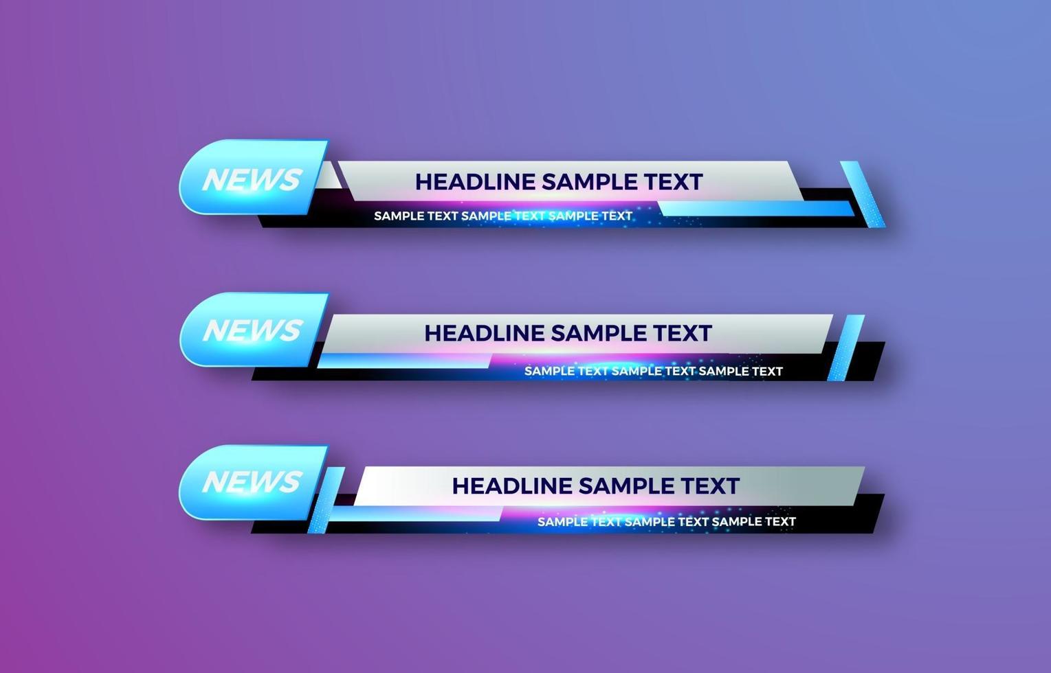 futuristic design vector interface Lower third banner Bars. Streaming Video. Breaking, Sport News.