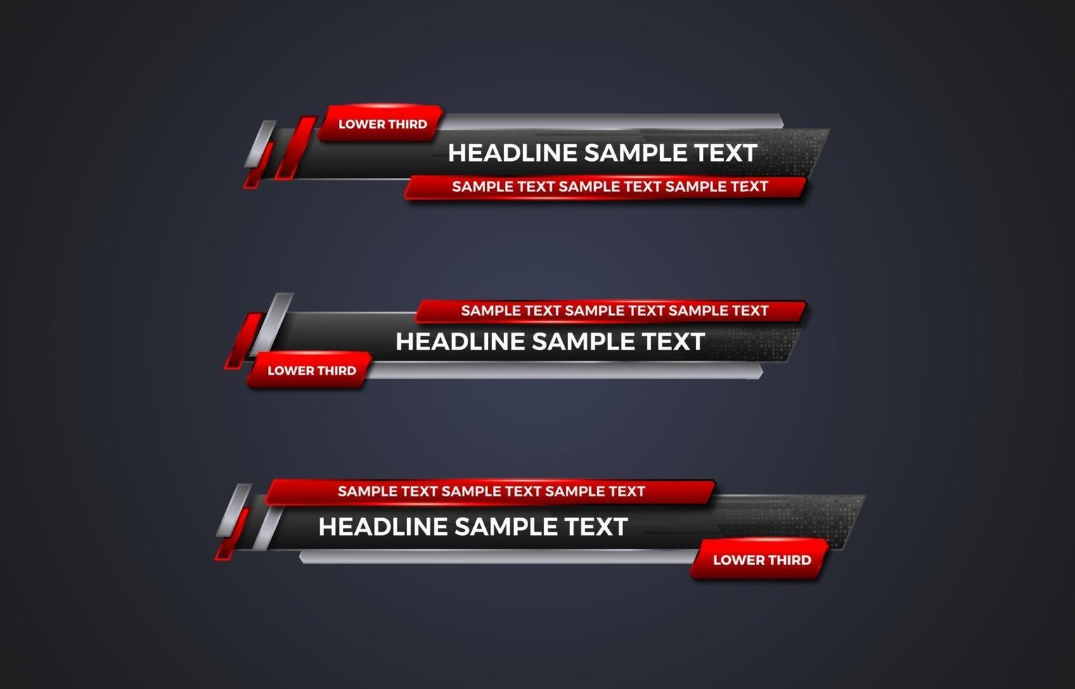 futuristic design vector interface Lower third banner Bars. Streaming Video. Breaking, Sport News.